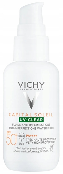 Vichy Capital Soleil Uv-clear Fluid przeciw niedoskonałościom Spf 50 40 ml