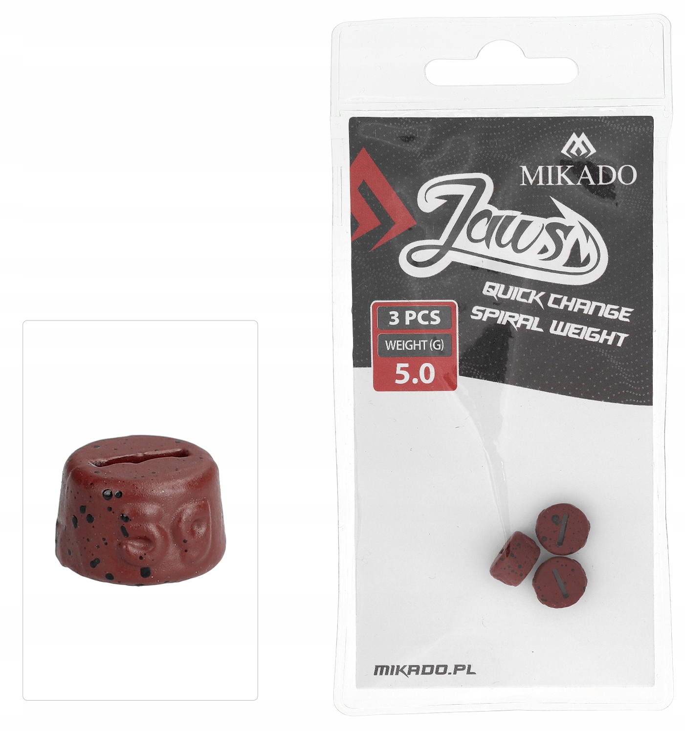 Ciężarek Mikado do Wkrętek Jaws Quick Change Spiral 20,00 3 szt.