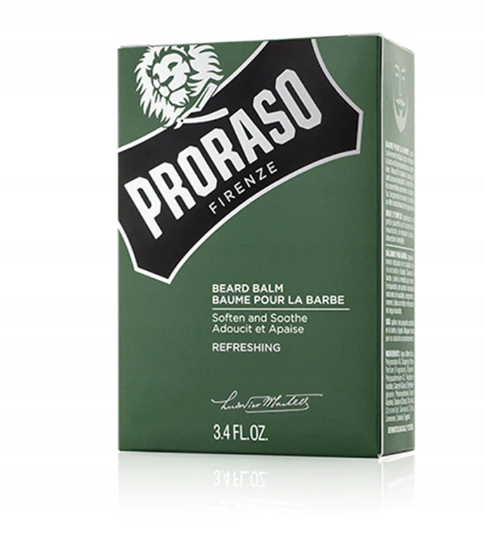 Balsam do brody PRORASO Refreshing 100ml Produkt nie zawiera olejów mineralnych parabenów silikonów