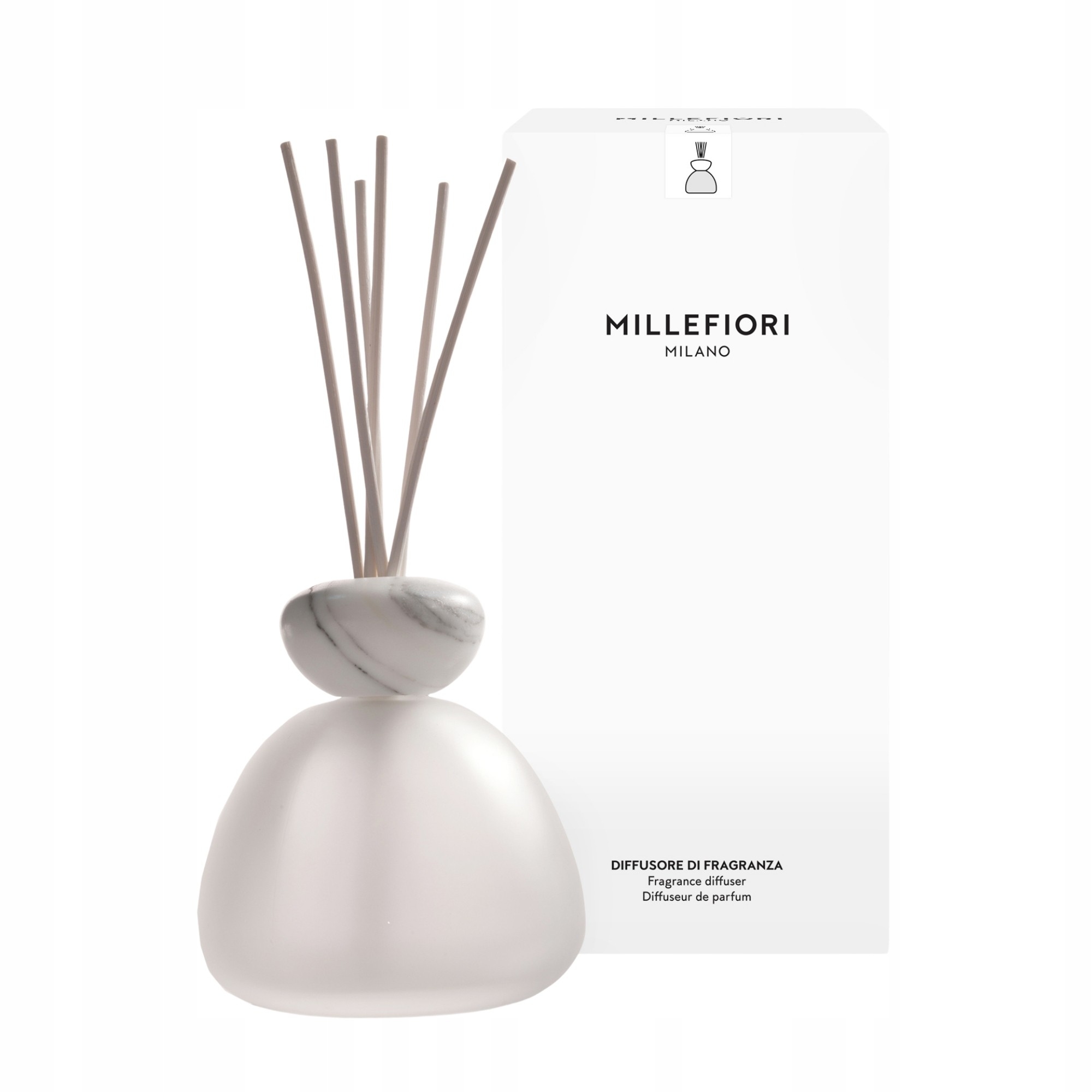 MM AIR DESIGN - dyfuzor zapachowy MARBLE GLASS oszroniony z białym