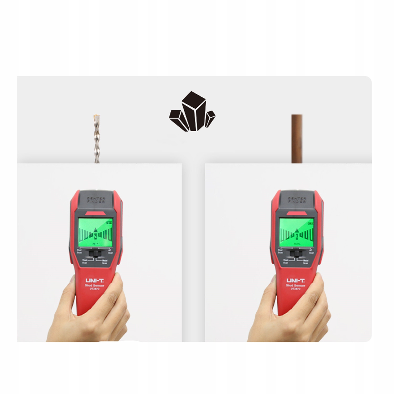 DETEKTOR PRZEWODÓW W ŚCIANIE UNI-T UT387C Marka inna