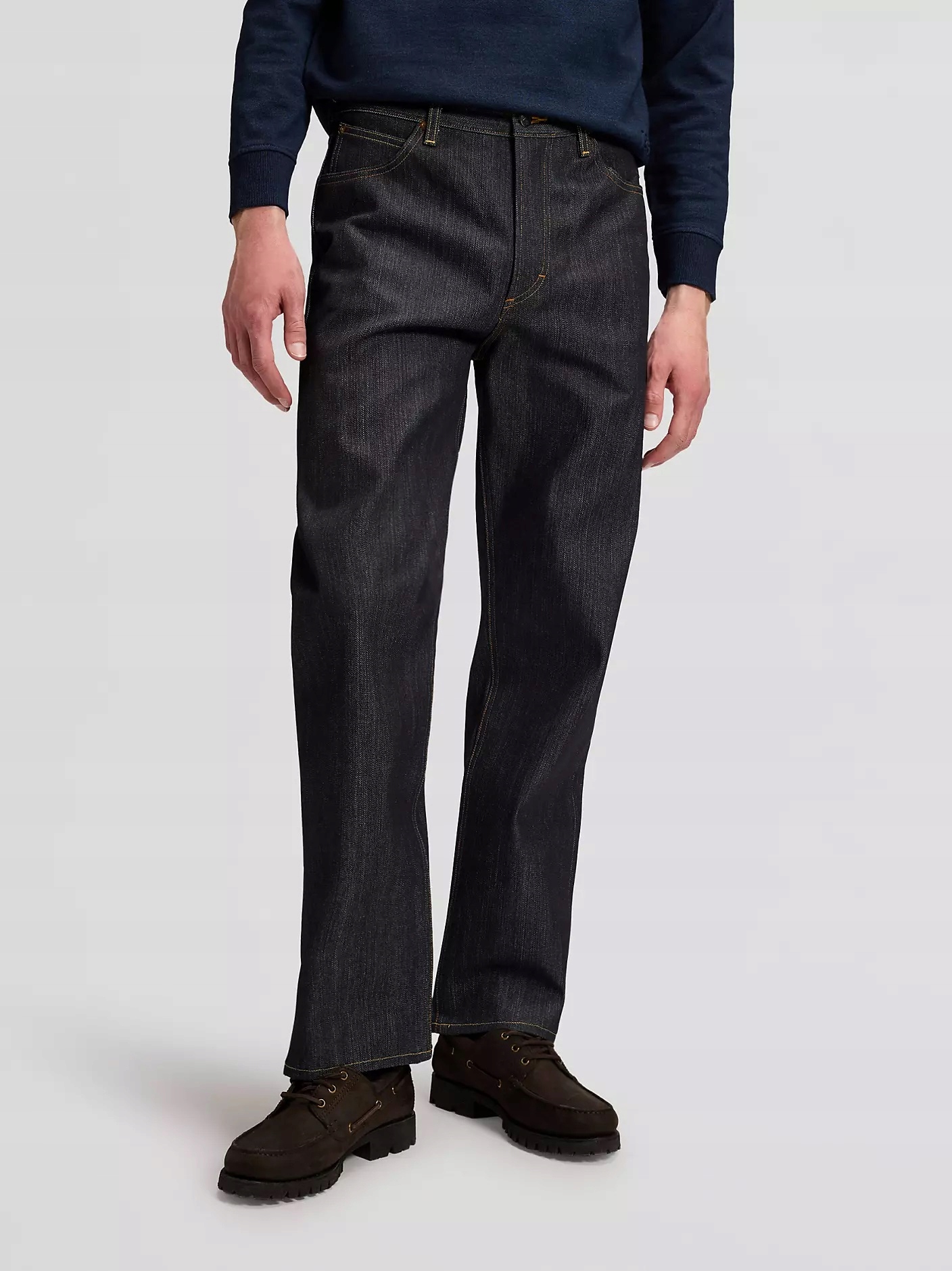 Męskie Lee 101 R Made In Japan Relaxed 112367284 Dry Blue W36 L32 Luźne