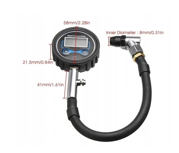 Manometr do opon z wyświetlaczem cyfrowym Marka inna