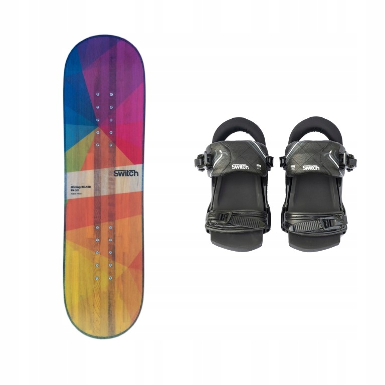 Tréninková snowboardová deska Jibbing Switch Boards 95 vázání