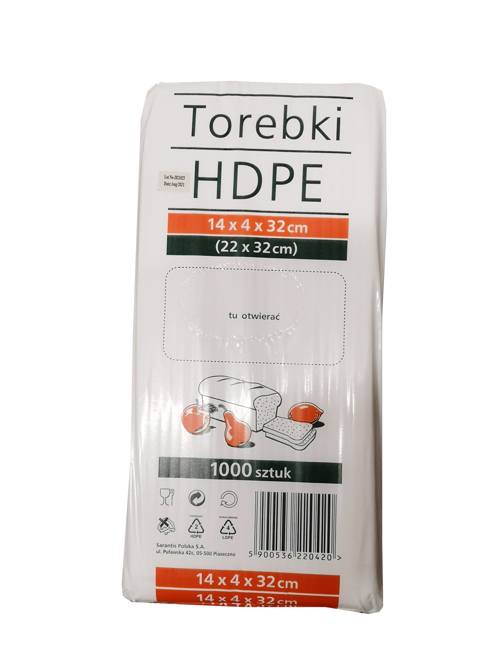 

Torebki woreczki Hdpe 14/4/32 (22x32cm) 1000sztuk