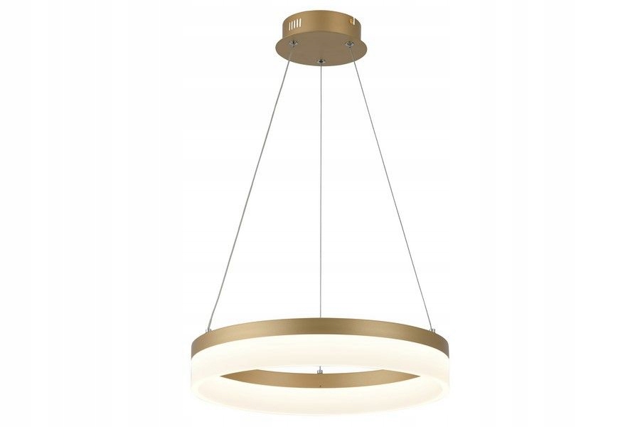 Zlatá okrúhla Led lampa s krúžkom Cornelia obývacia izba 40 cm 24 W