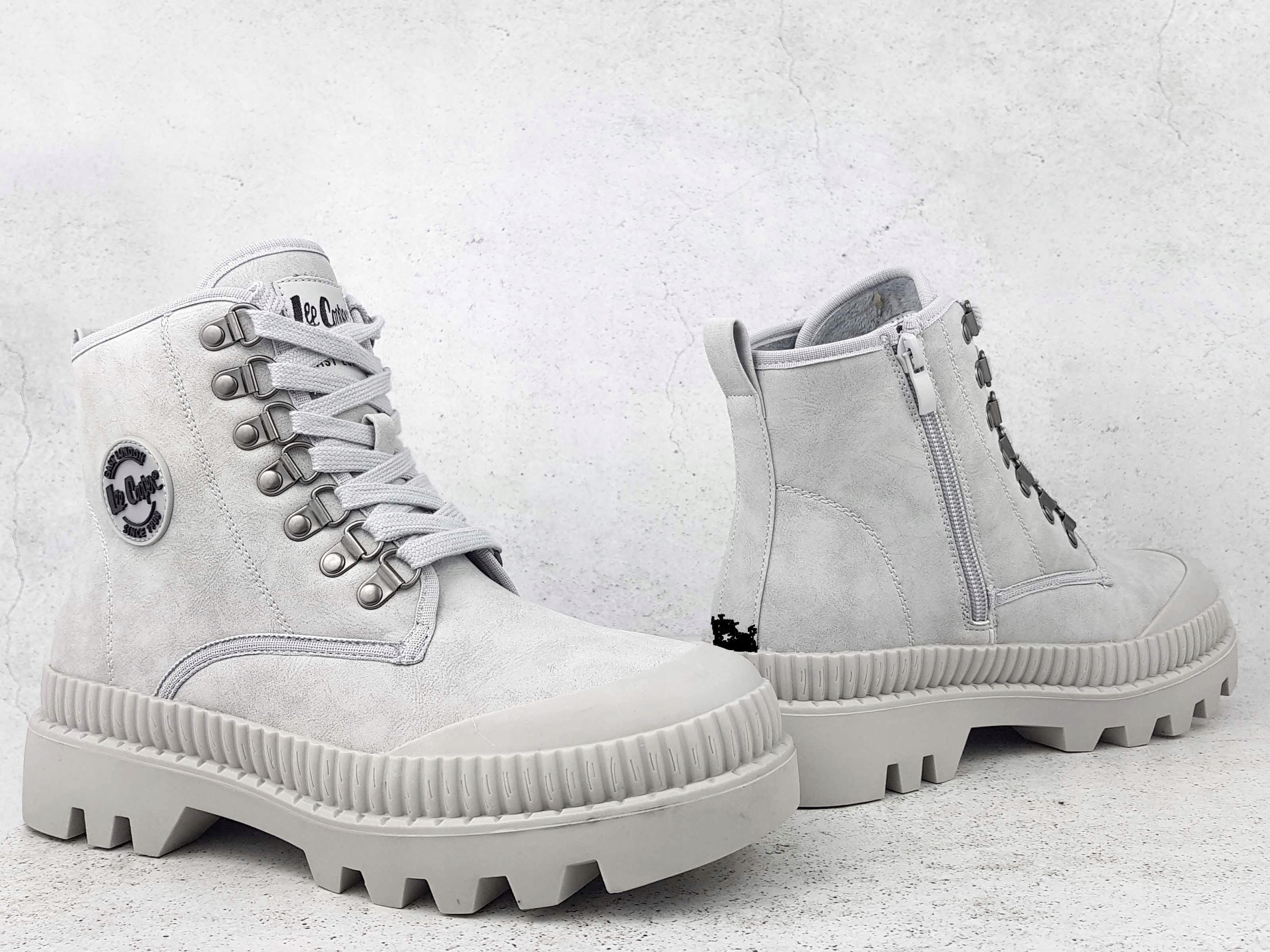 LEE COOPER OUTDOOR BUTY TRAPERY WORKERY SZARE Wzór dominujący bez wzoru