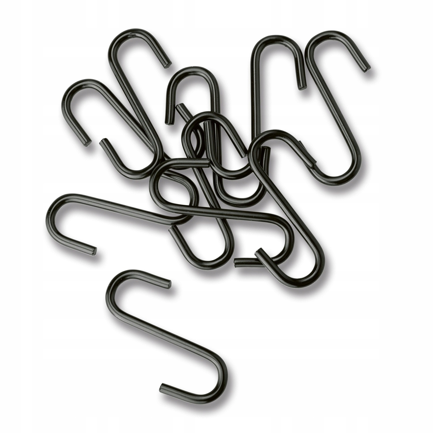 Czarne HACZYKI NA RĘCZNIKI RELING uniwersalne x10 Rodzaj haczyki