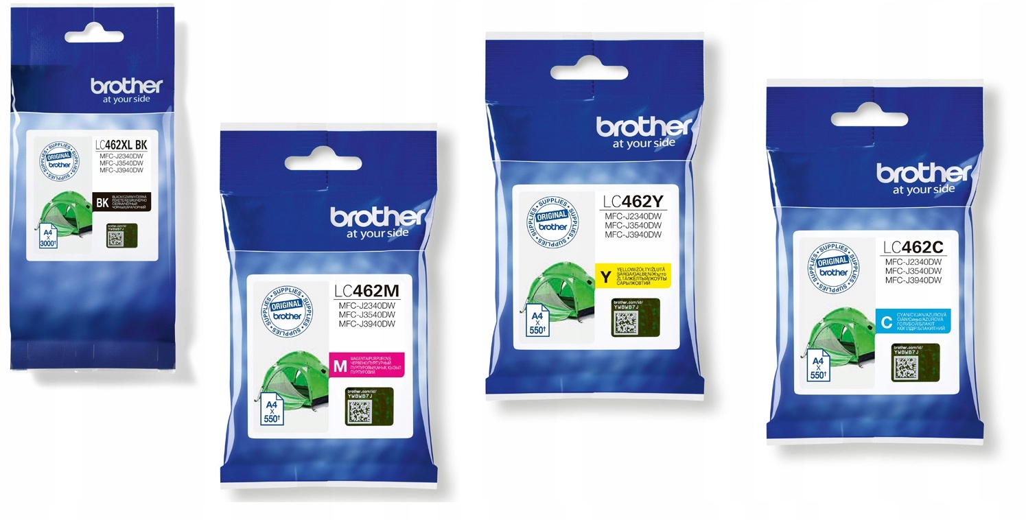 

4x tusz Brother LC462XL LC-462 komplet zestaw Cmyk