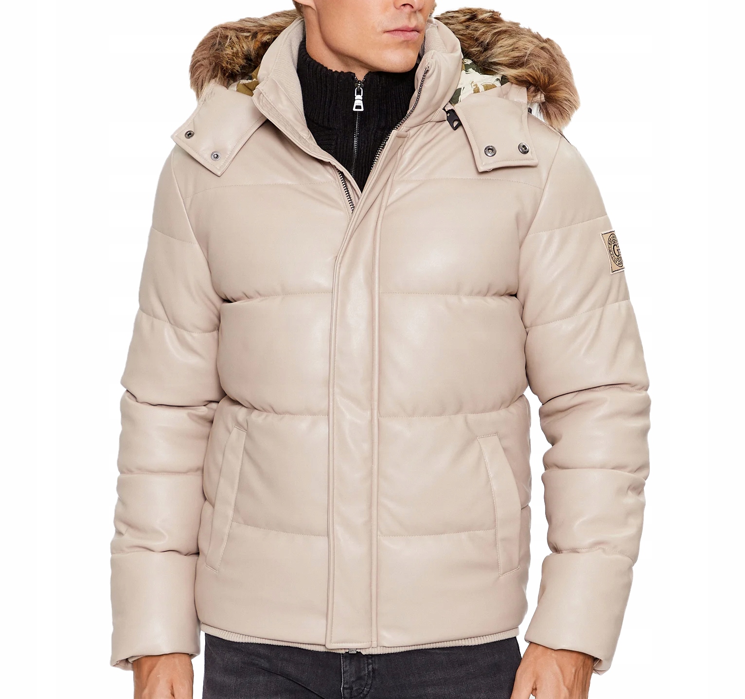 Guess Zimní Péřová Bunda S, M, XL, XXL Kapuce Dárek M3BL23 (vel. S)