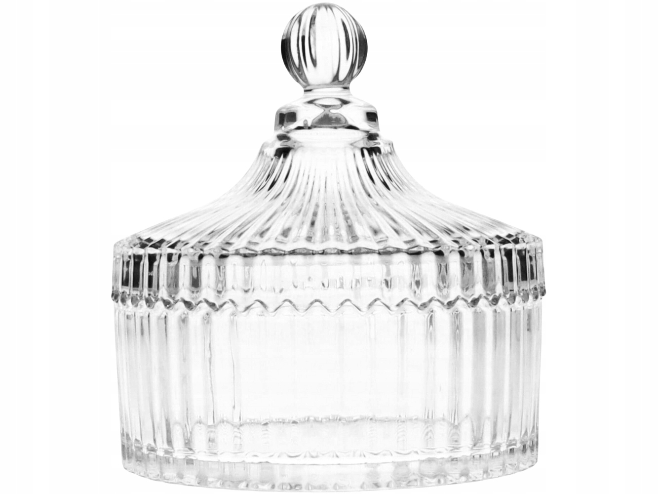 Cukiernica szklana pojemnik do odlewu świec z przykrywką 600 ml