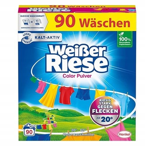 Levně Weisser Riese Color prášek na barevné prádlo 4,5 kg Německý