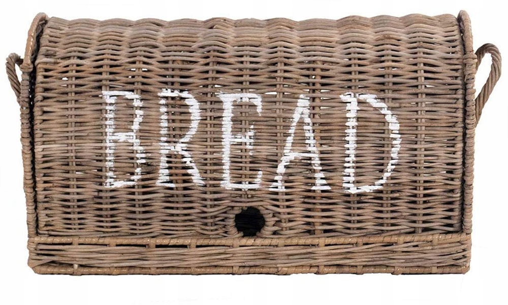 Ratanový chlebník Rustic Bread Box Hampton Kontajner na Pečivo Ratanový kôš