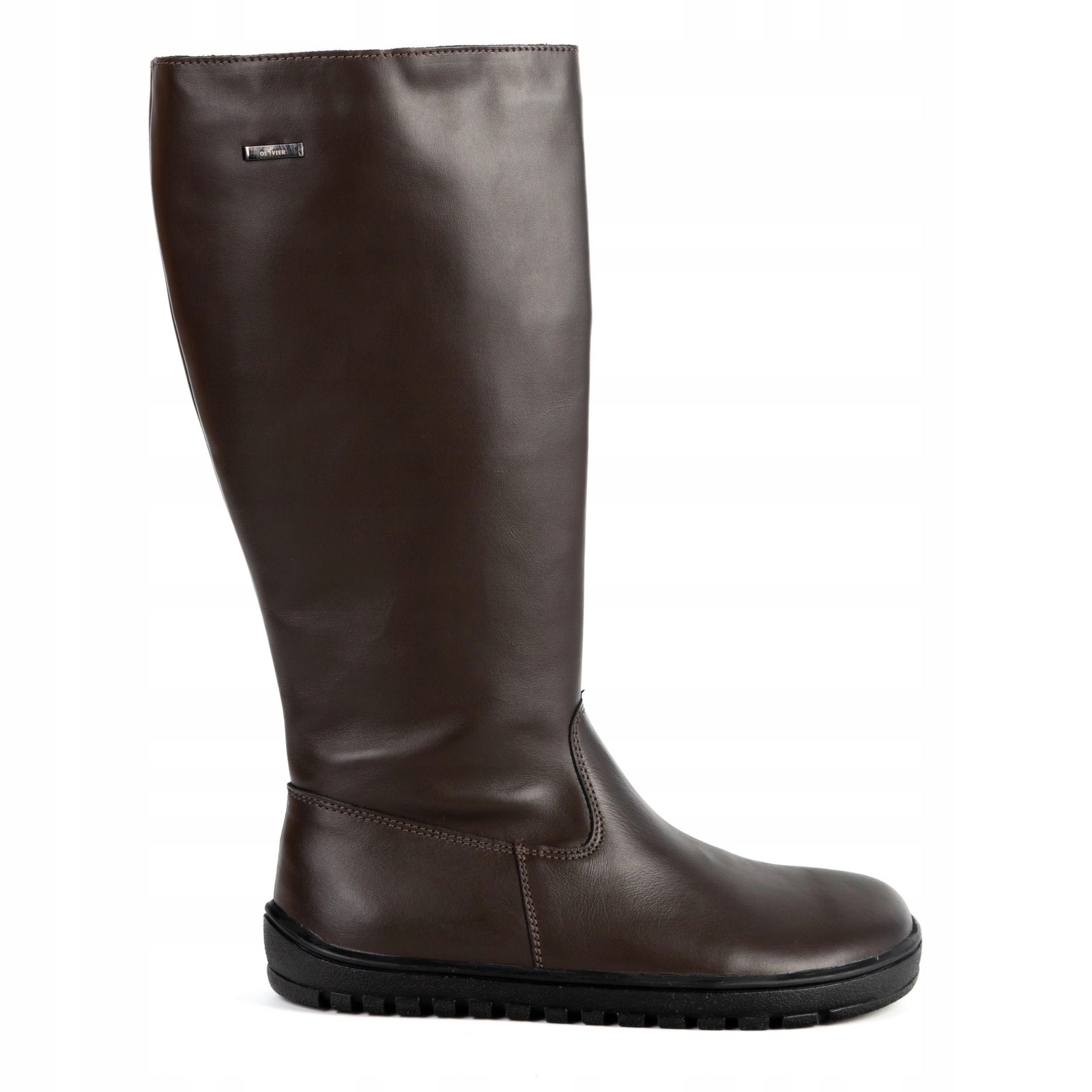 Olivier Hazel barefoot kožené minimalistické kozačky hnědé lico 37