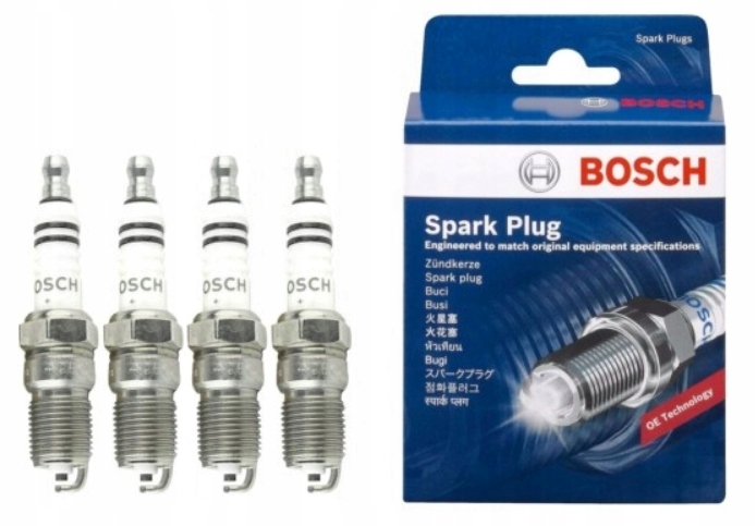4x ŚWIECA ZAPŁONOWA BOSCH SUPER PLUS +8 FR7DC+