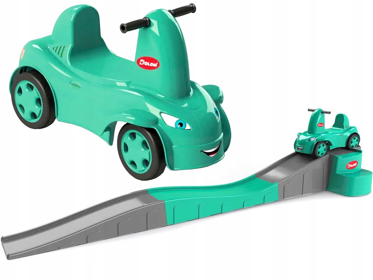 Jeździk ze zjeżdżalnią Tor