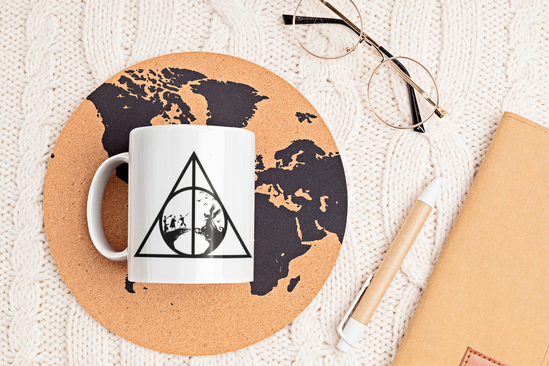 Kubek Insygnia śmierci trzech braci Harry Potter Materiał ceramika