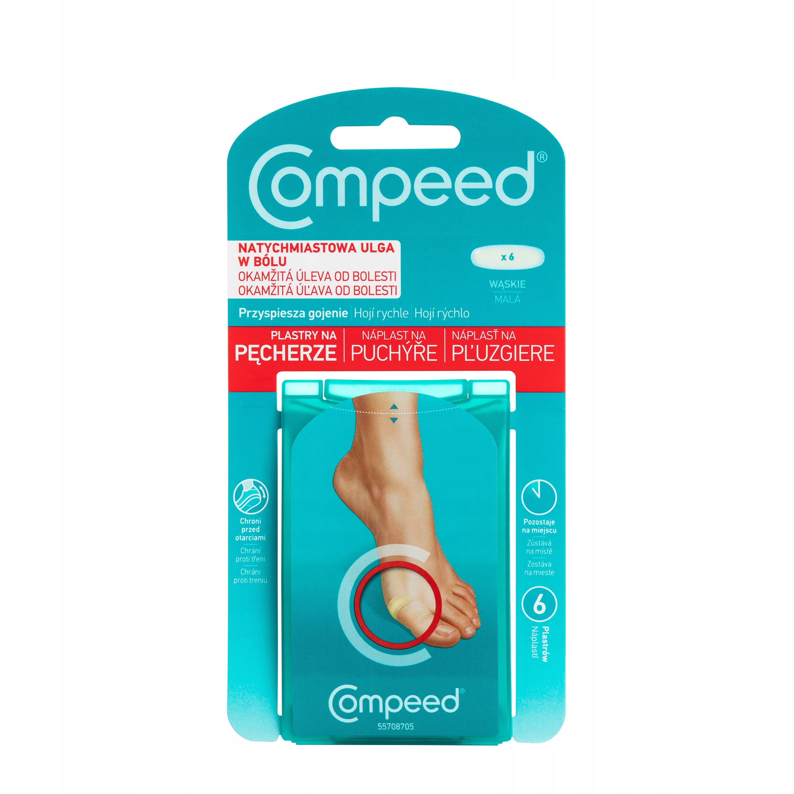 

Compeed plastry na pęcherze otarcia Wąskie 6 szt