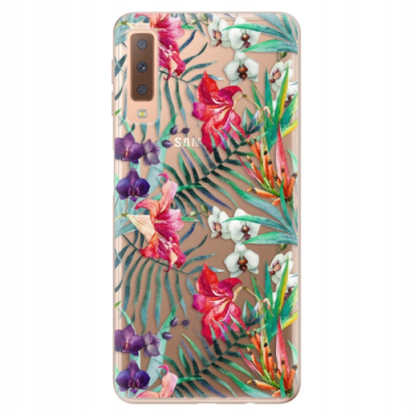 Silikonowe etui iSaprio Flower Pattern 03 do Samsung Galaxy A7 (2018)