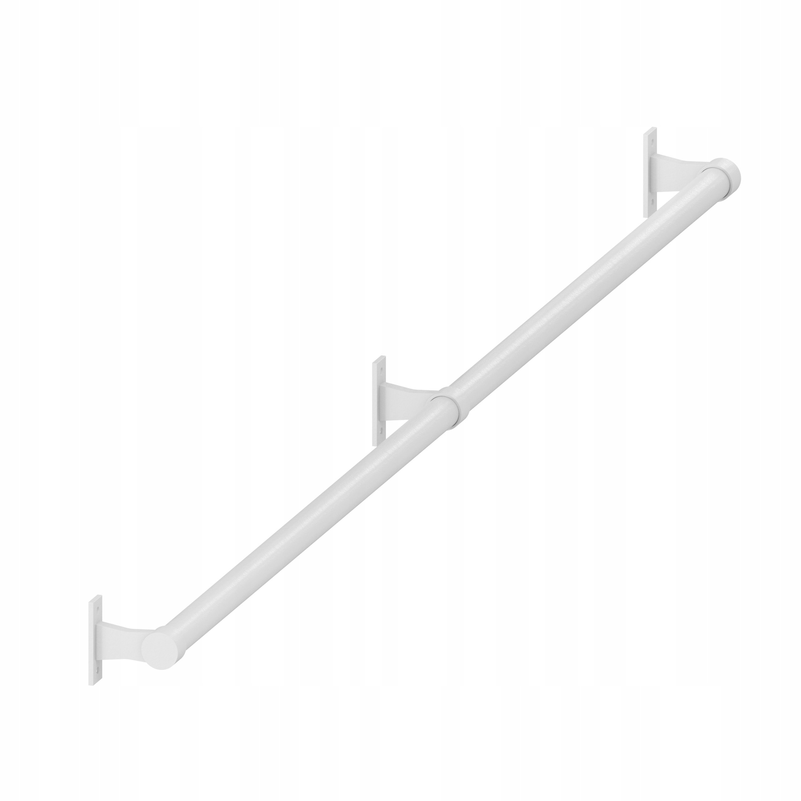 Schodišťové Zábradlí Na Schodiště Držák Bílý Mat 25 mm 148 cm Porto