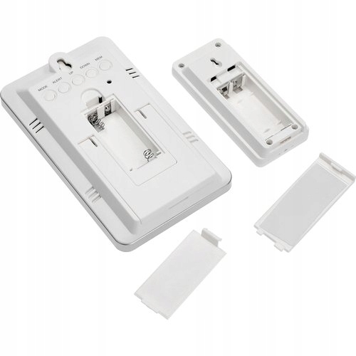 STACJA POGODOWA TERMOMETR WILGOTNOŚĆ ZEGAR BIOWIN Materiał tworzywo sztuczne