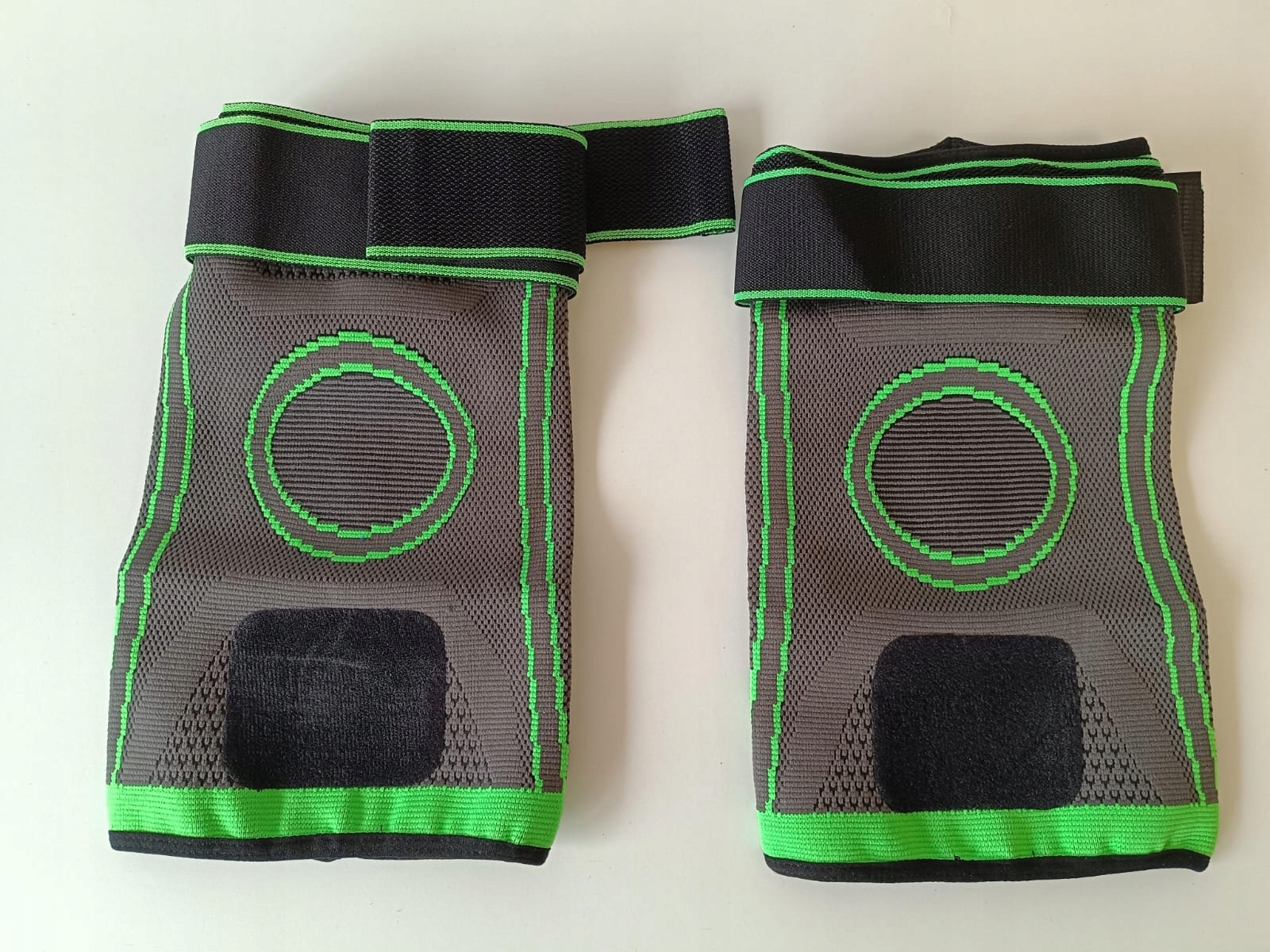 V267 Zestaw 2 ortez na kolana Vito sportowe unisex zielony r. L
