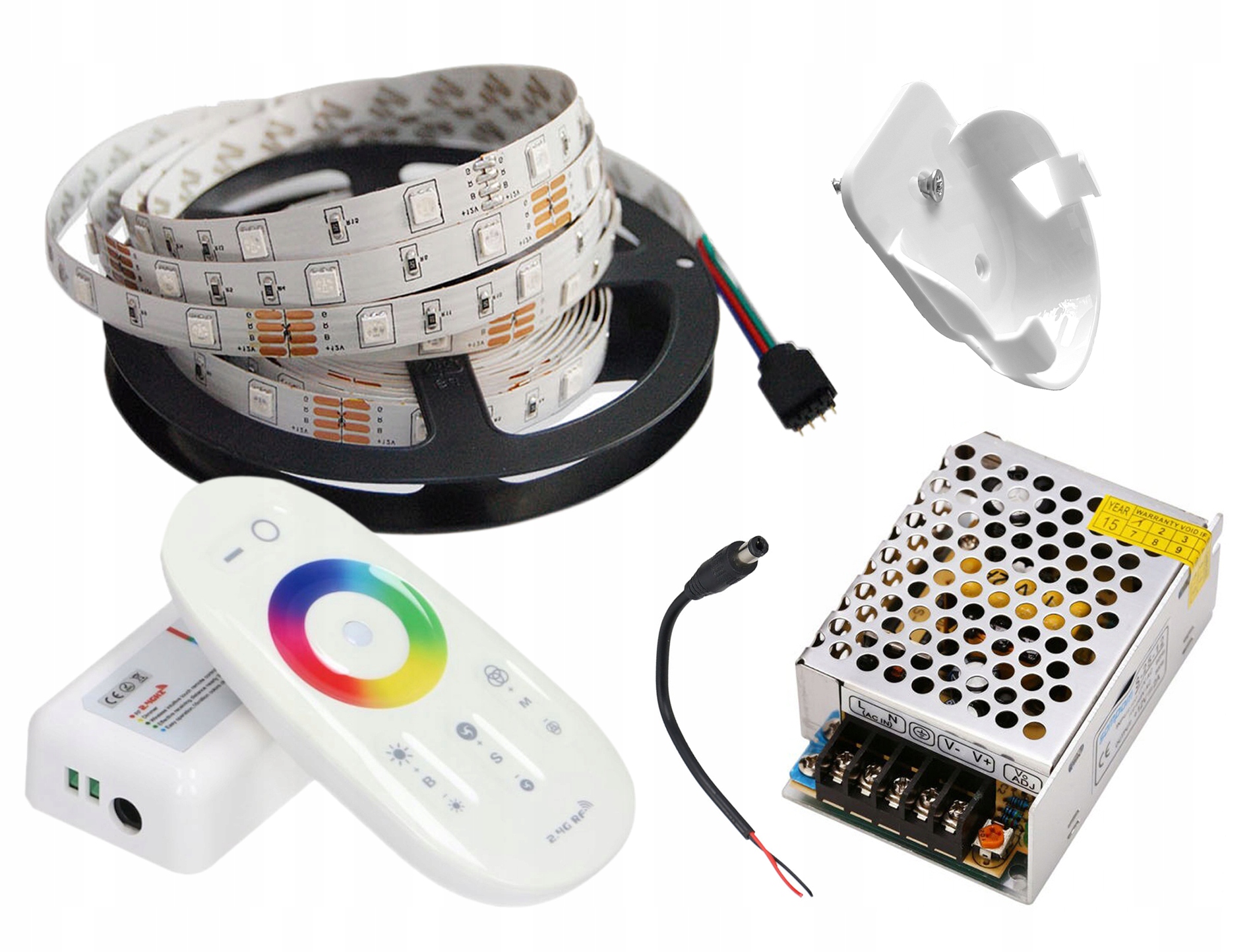 Set 5 m Led pásek 5050 Rgb Bílý P. Dotykový