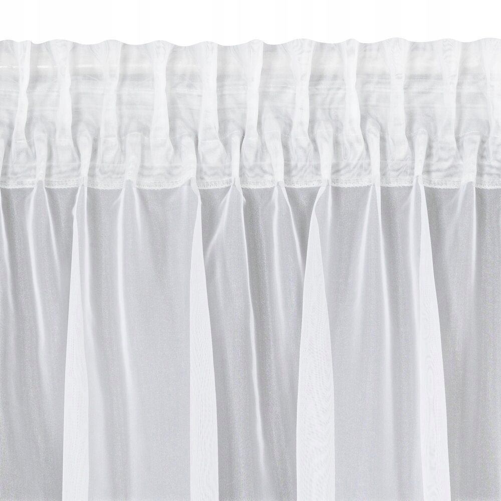 Gładka firana VIOLET biała klasyczna 400X150 TAŚMA żABKI Rodzaj Firana pojedyncza