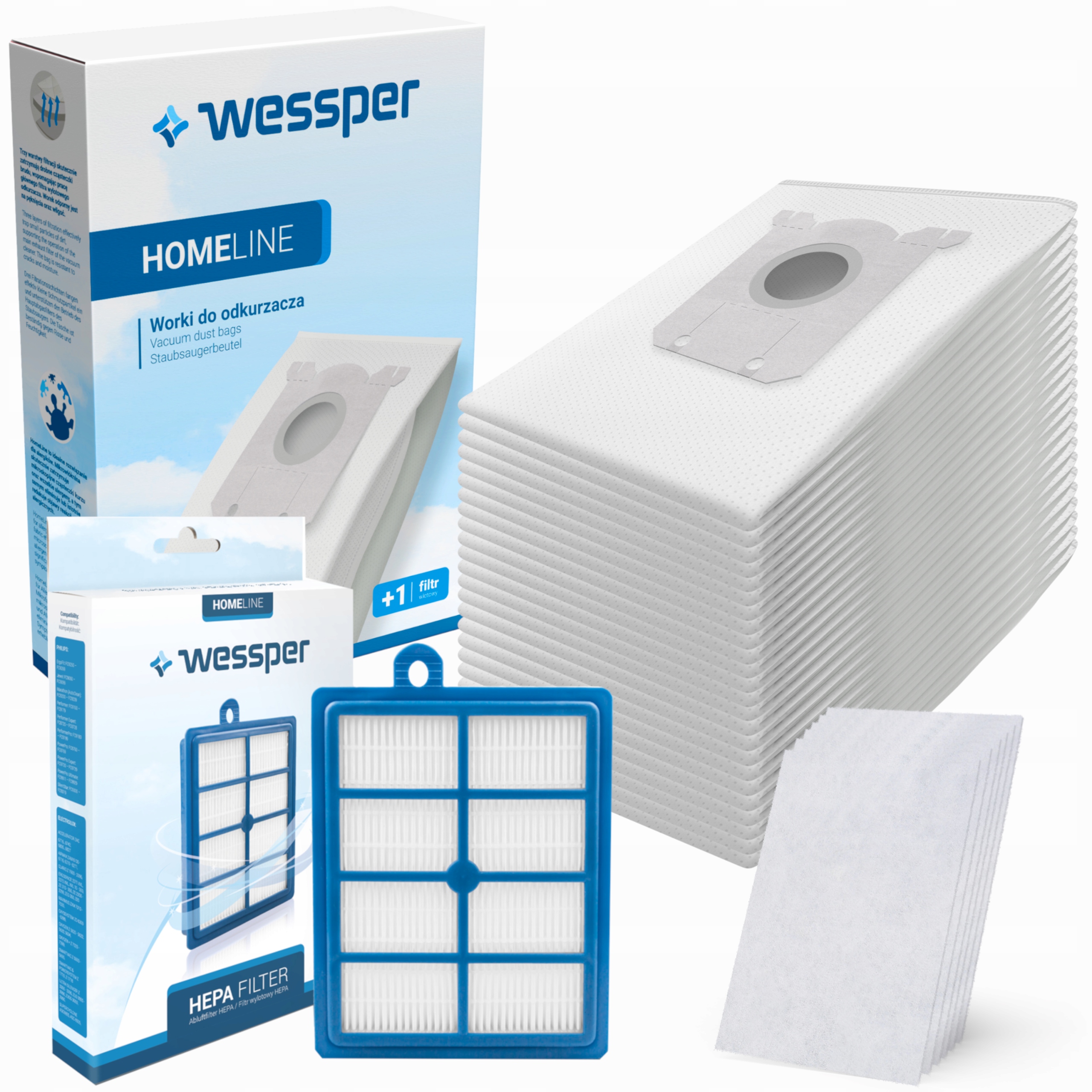 

24x Worki Odkurzacza Elektrolux Philips S-bag