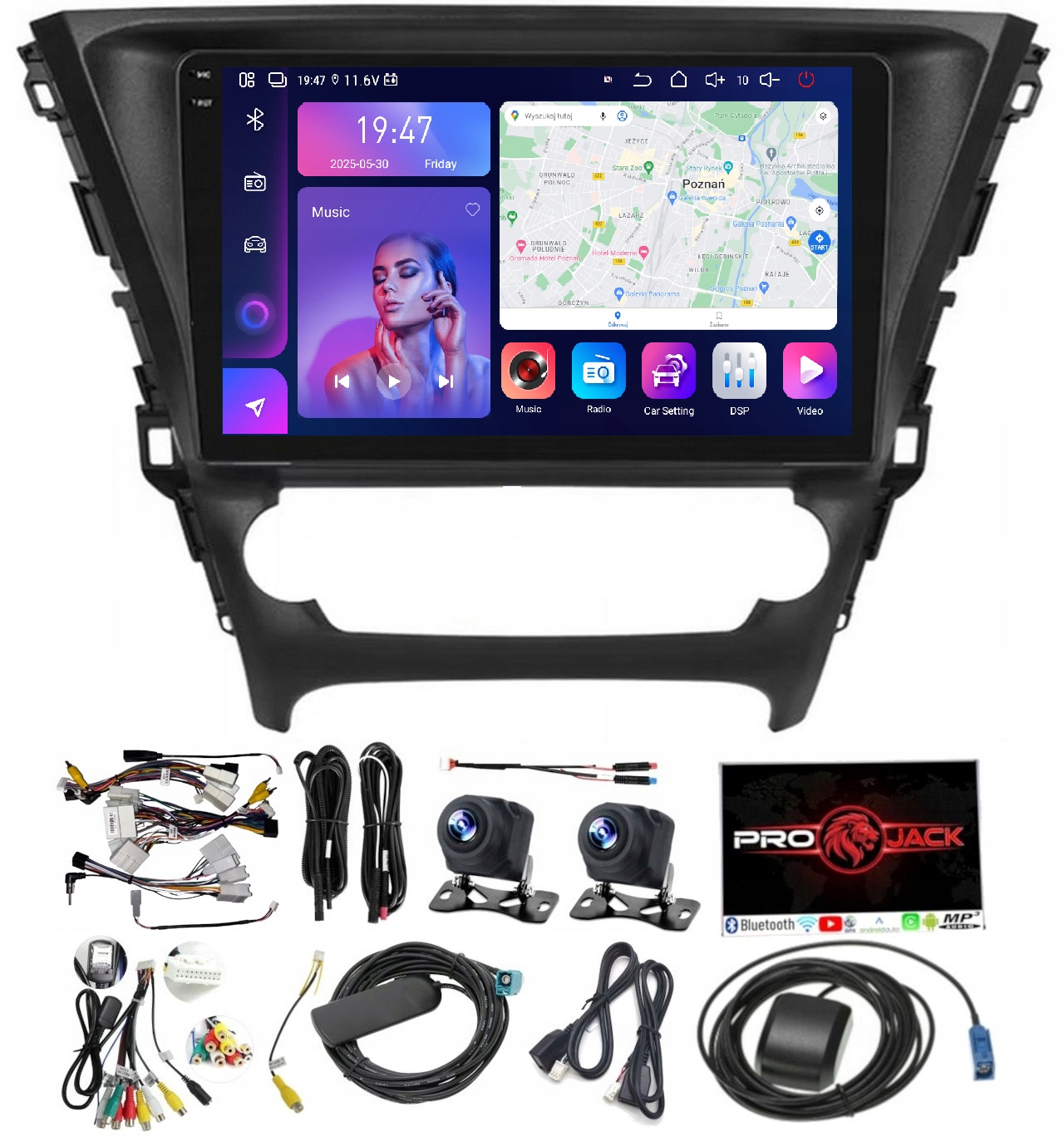 Rádio Navigácia Toyota Avensis 2015-2018 Android Auto 8GB 256GB Sim