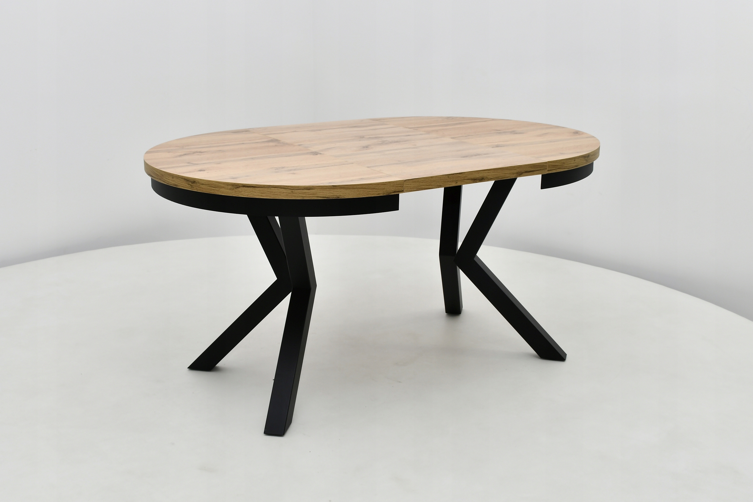 niezwykły rozkładany stół porta 100/200 okrągły Grubość blatu 3.6 cm