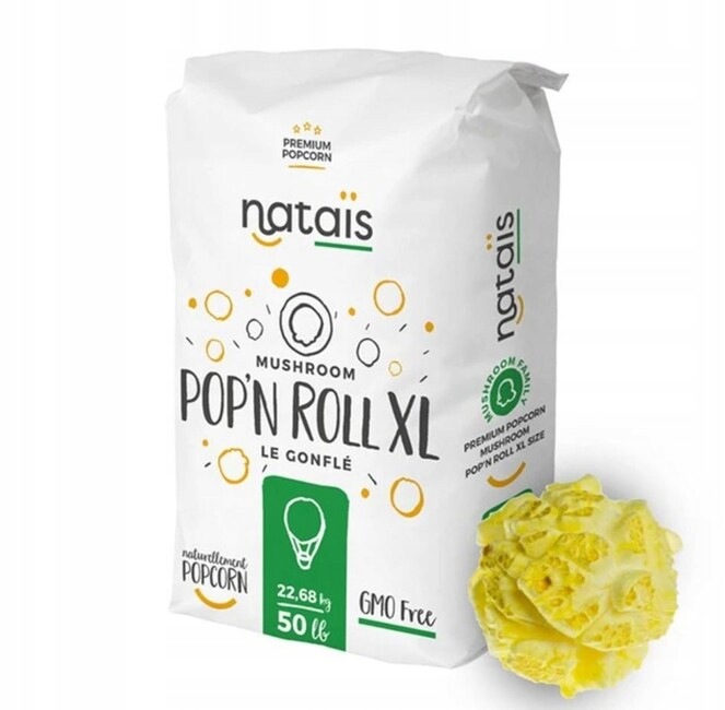 Kukurydza do popcornu, Ziarna 22,68kg mushroom