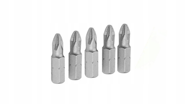 BITY KPL. 5 SZT. PZ2X25 MM. S2 STAL HARTOWANE