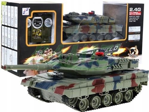

Czołg zdalnie sterowany R/c 2.4G z dymem Leopard