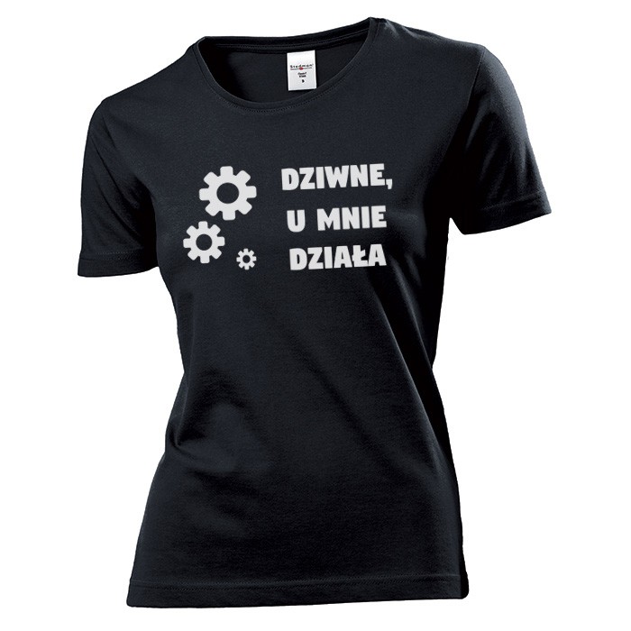 

Koszulka damska Dziwne U Mnie Działa c XL
