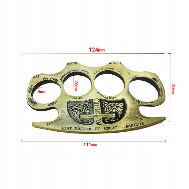 PIERŚCIEŃ OCHRONNY STAL KASTETY STEEL RING Kolor zielony