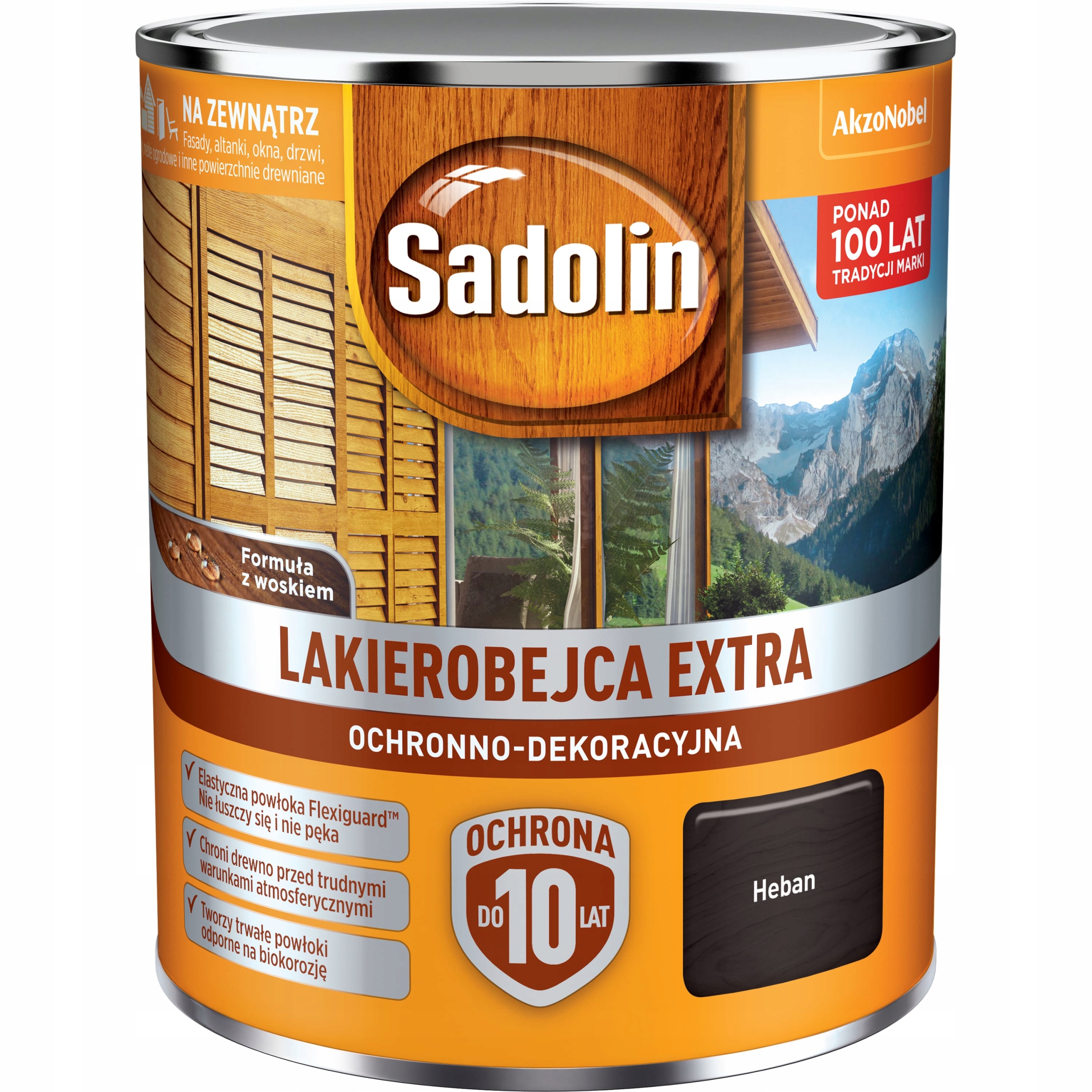 Sadolin ExTRA Heban 5L lakierobejca + GRATIS Stan opakowania oryginalne