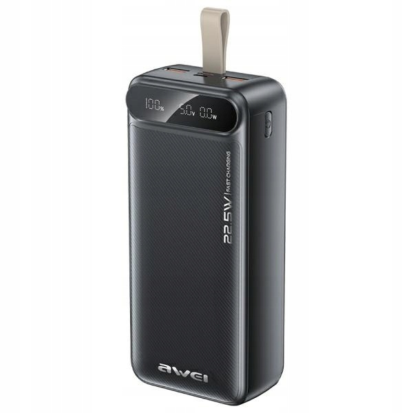 Awei powerbanka PA-12 30000mAh 22.5W černá/černá
