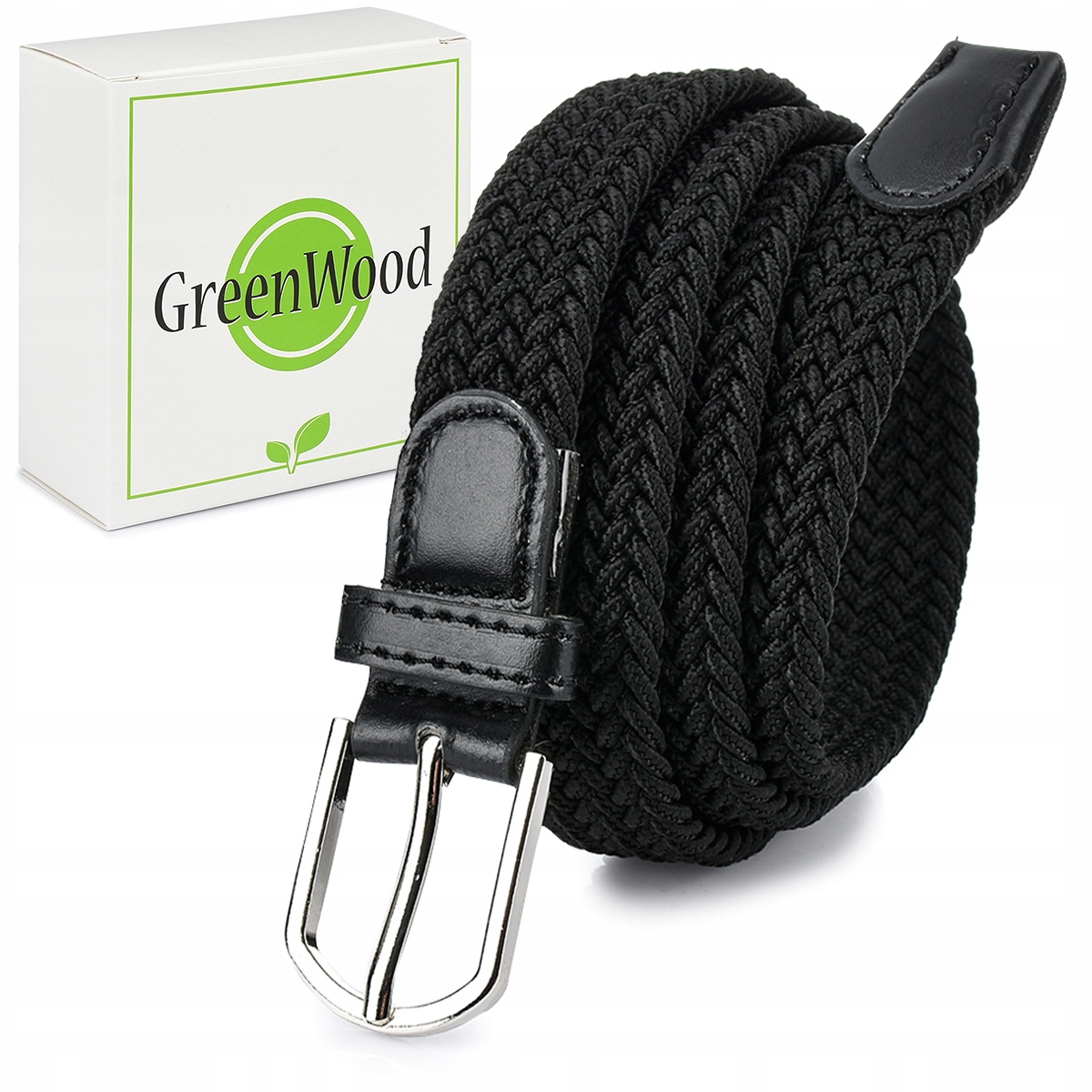 

Damski pasek guma plecionka skóra elastyczny 2.5