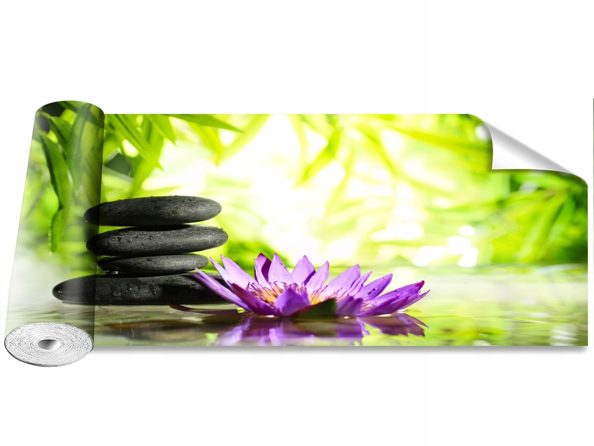 

Tapeta Samoprzylepna Lotos i kamień Zen 250x104