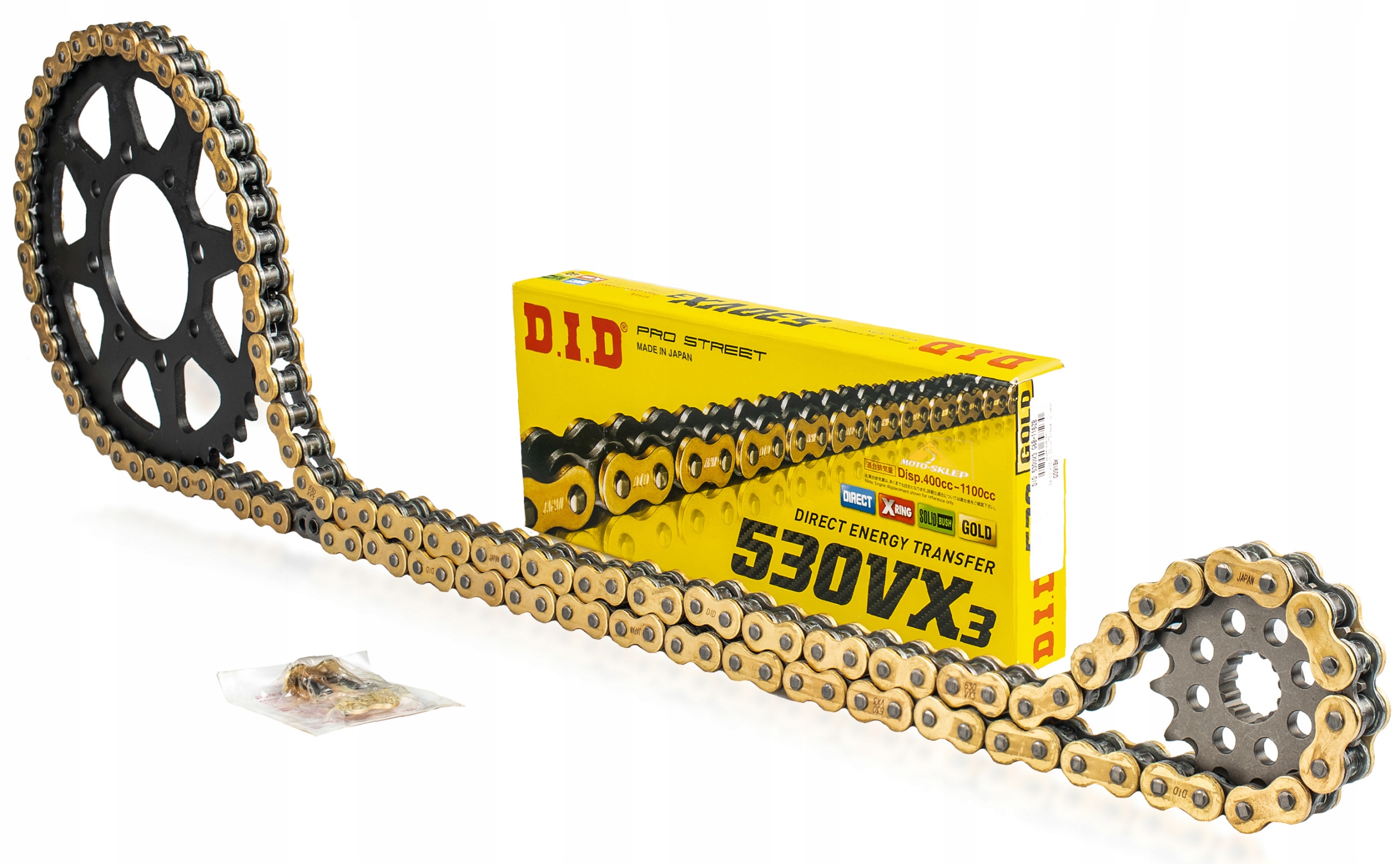 

Zestaw napęd-owy Gsx-f 750 99-06 DiD X-Ring Gold !