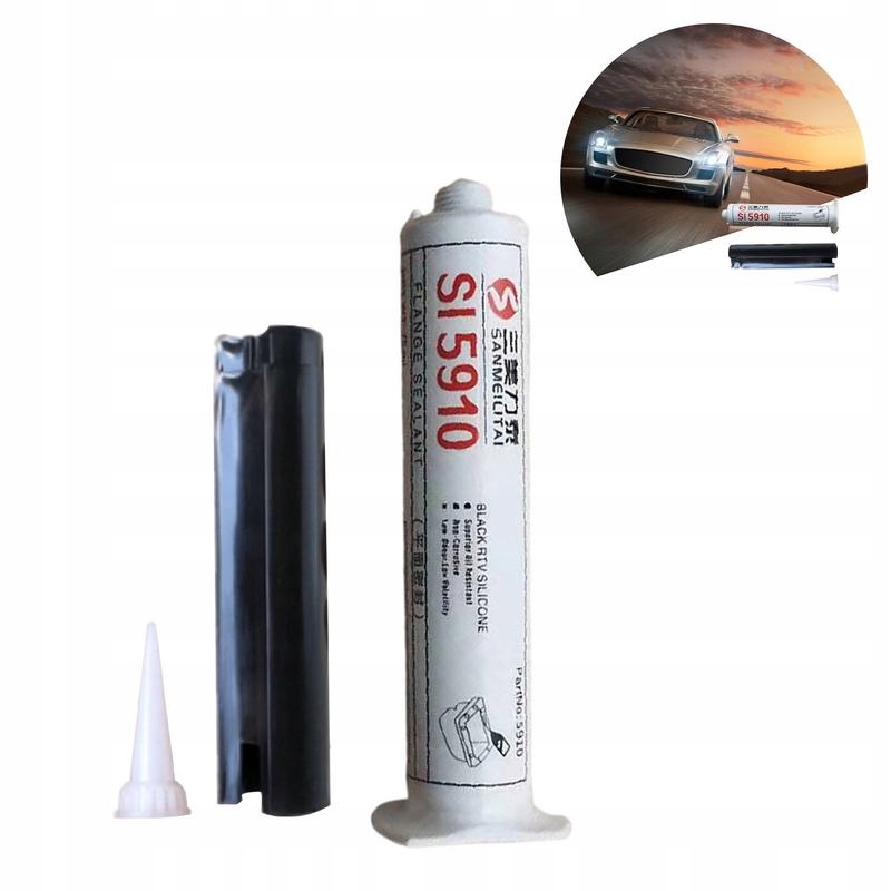 Автомобильный герметик Seam High Temp Silicone 75ml sa