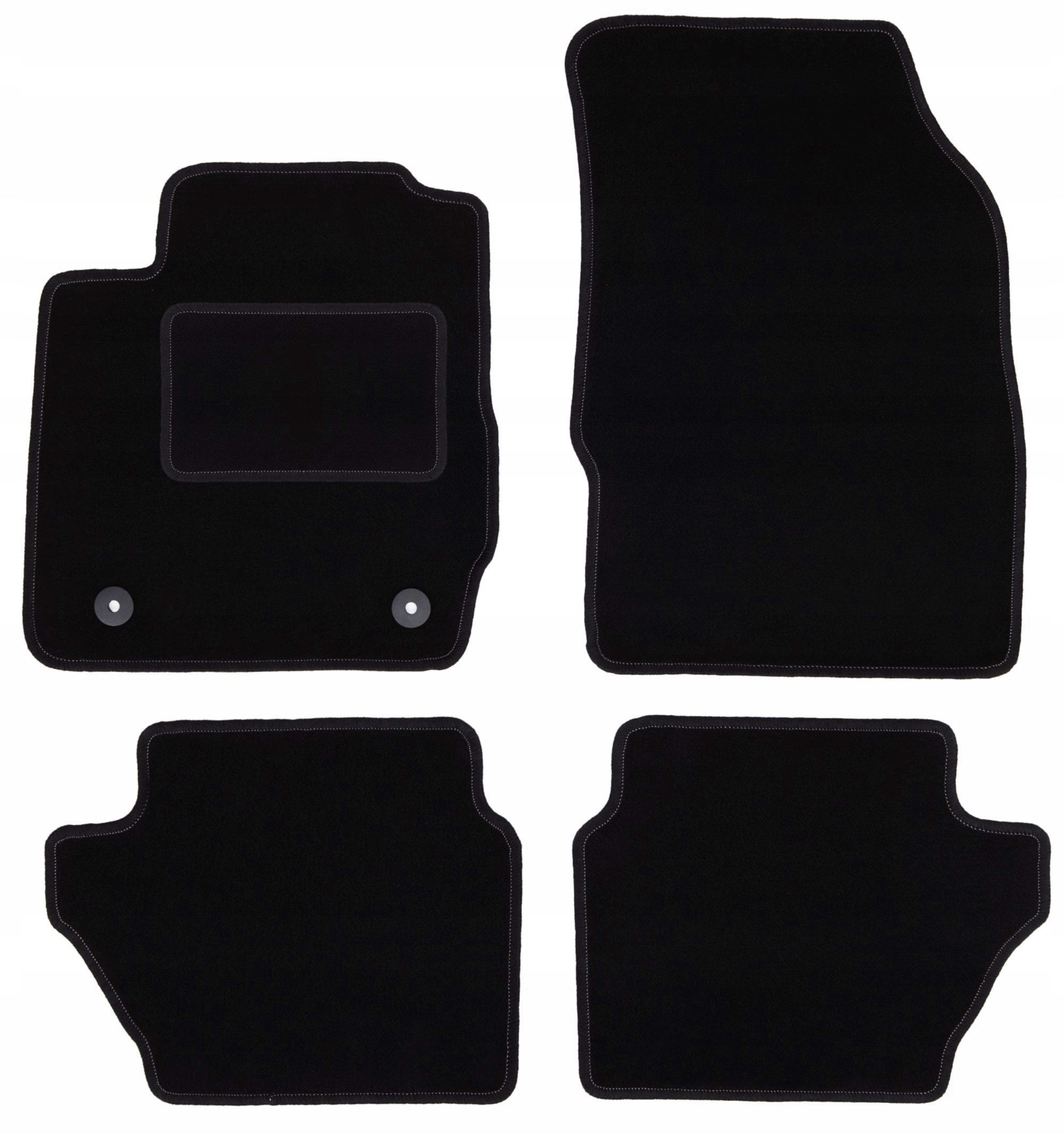 velurové autokoberce pro vůz Ford Fiesta MK7 hatchback (2011-2017)