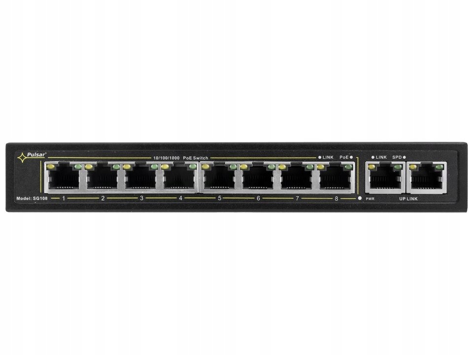Pulsar SG108 sieťové pripojenie Gigabit Ethernet (10/100/1000) Podpora PoE Czar