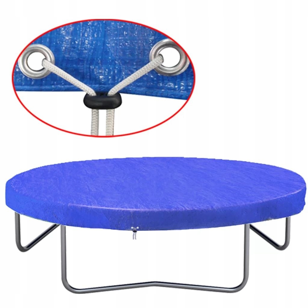 VidaXL Plandeka na trampolinę, PE, 300 cm, 90 g/m²