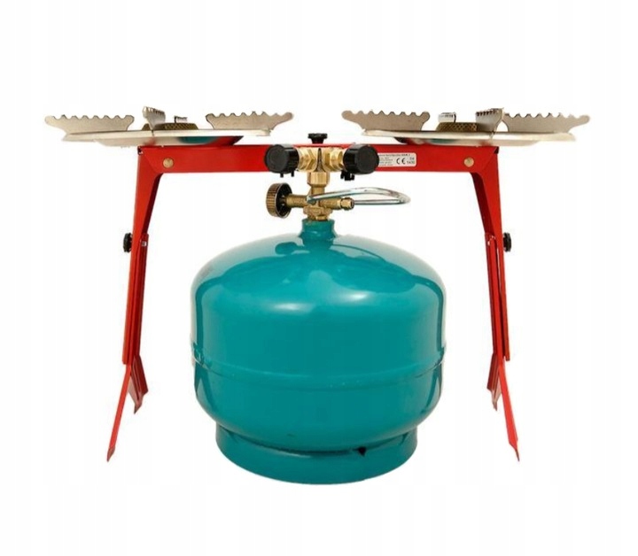 Butla turystyczna 3 kg Kuchenka turystyczna z 2 palnikami