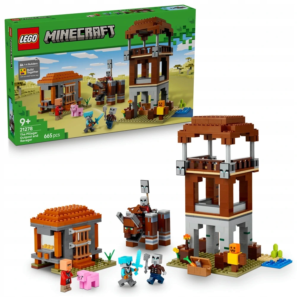 Lego Minecraft 21278 Základna plenitelů a Ničitel