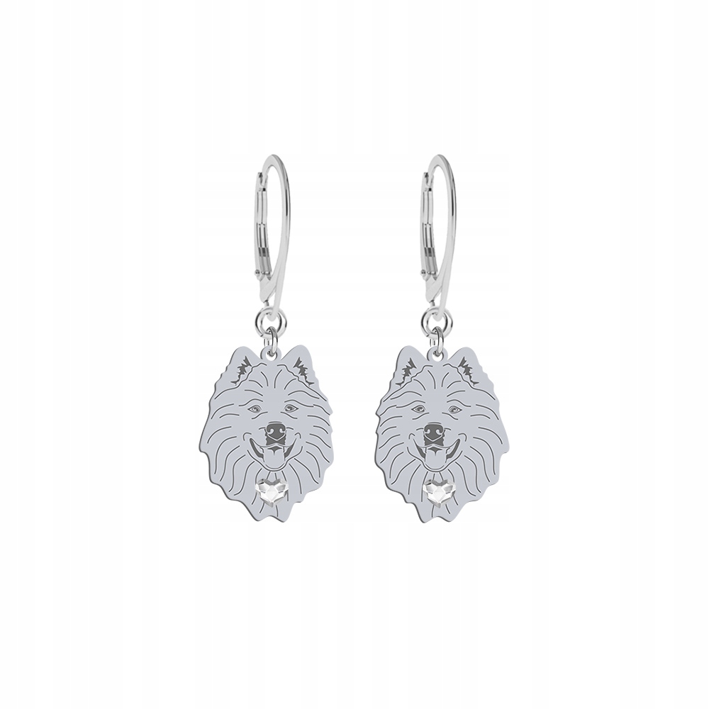 Stříbrné Náušnice od Samoyed 925 Žena Šperky Dárek Gravírování Bonus
