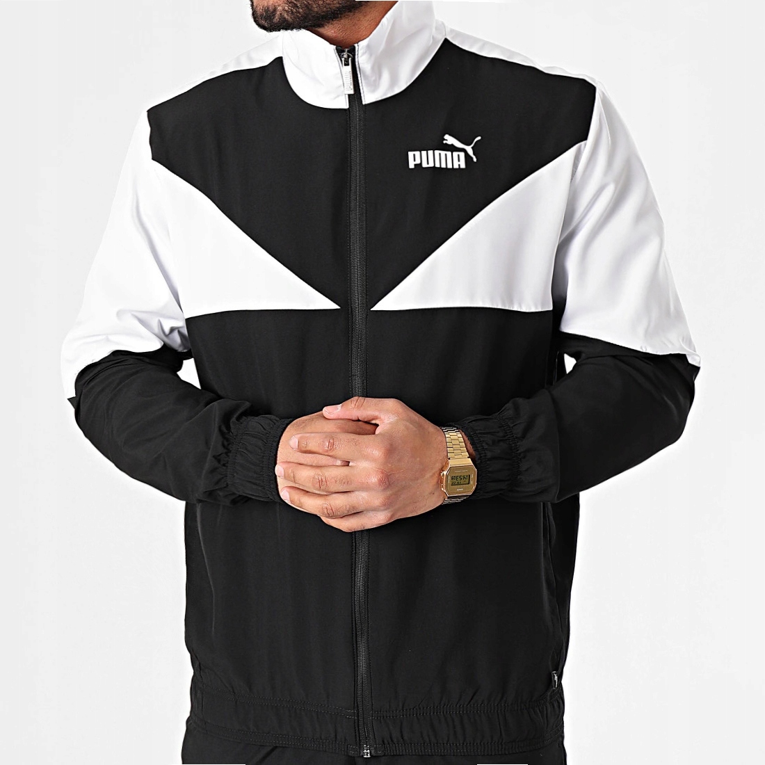 

2517b Bluza Puma Męska Rozpinana White/black 6XL