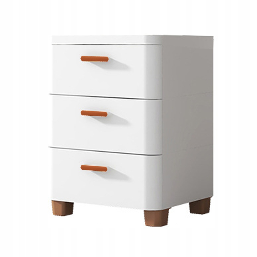 BIAŁA SZAFKA Z SZUFLADAMI ŁAZIENKOWA 3 SZUFLADY WYSOKA 39cm RG23